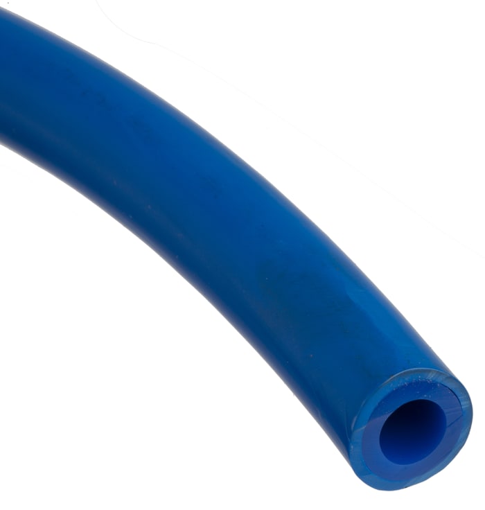RS PRO Compressed Air Pipe Blue PUR, PVC 12mm x 30m