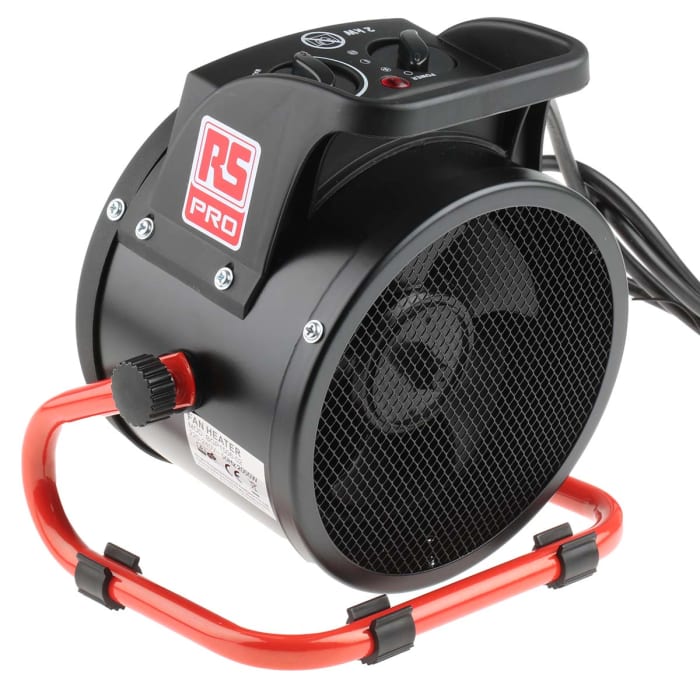 Industrial Fan Fan Heater 2kw RS PRO 2kW Fan Heater, Floor Mounted