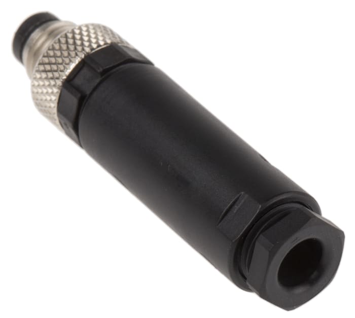 Alpha Wire Connector, 3 Contacts, Cable Mount, M8 Connector, Plug, Male, IP67, Alpha Connect Series