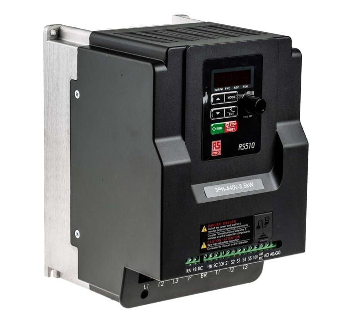 Variateur de fréquence RS PRO, 5,5 kW 380 → 480 V c.a. 3 phases, 14,3 A, 599Hz