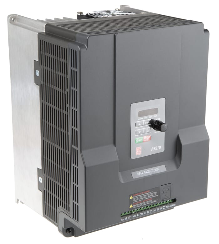 Variador de frecuencia RS PRO, 7.5 kW, 380 → 480 v ac, 3 fases, 19.3 A, 599Hz, IP20, BACnet, Modbus, RS485