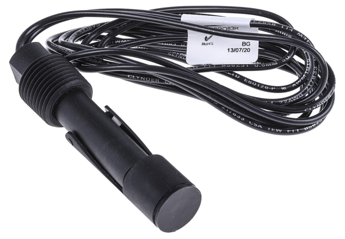 RS PRO RSF80 Series Horizontal Float Switch, 1 m Cable, SPNO, 240 V ac ac Max, 120 V dc dc Max