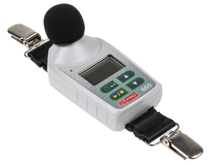 Sonomètre enregistreur RS PRO RS-660 140dB avec filtres A, C, Type 2, Z