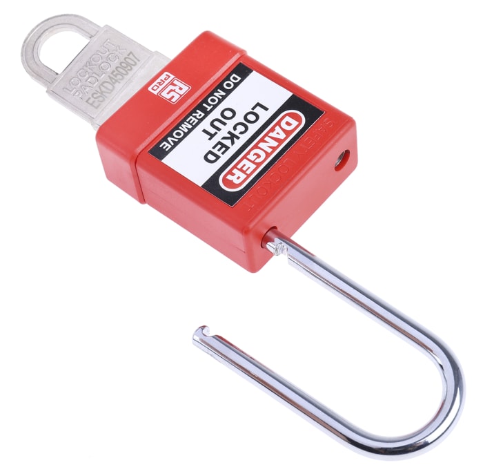 RS PRO | RS PRO Red 1-Lock Lockout ABS, Steel Safety Lockout Padlock, 5 ...
