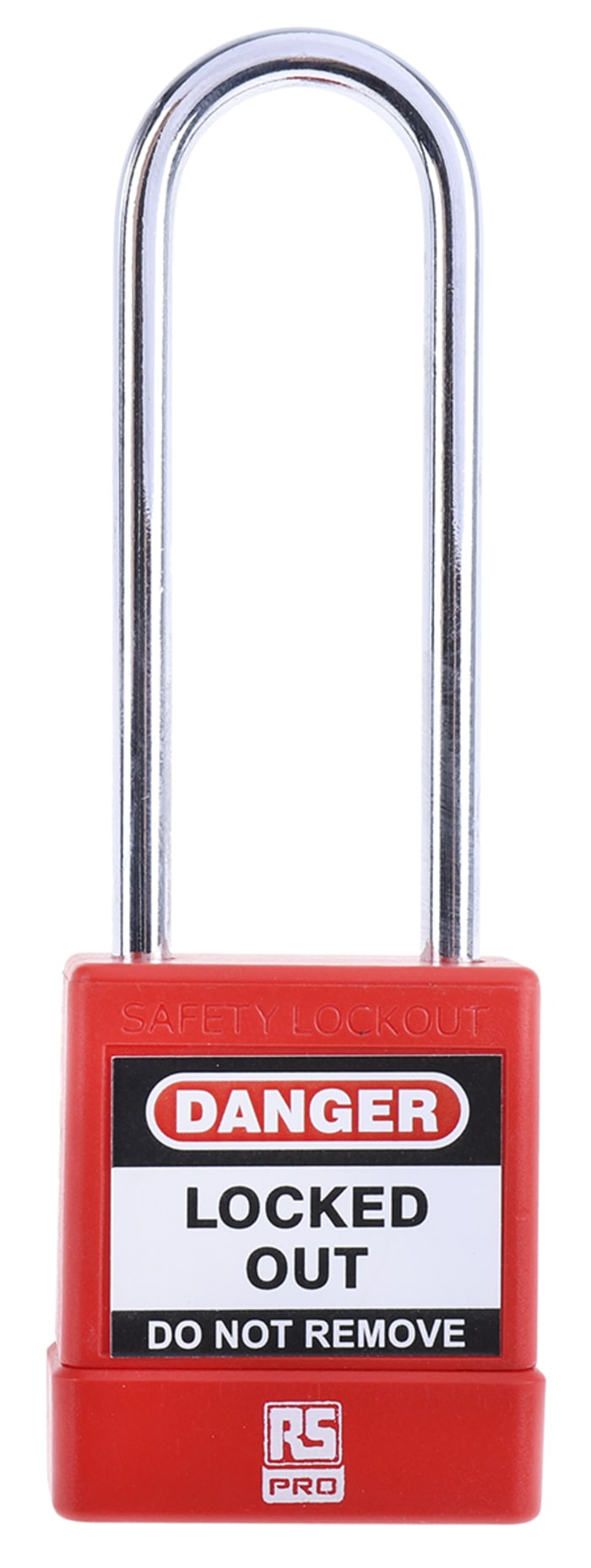 RS PRO Red 1-Lock ABS, Steel Safety Lockout Padlocks, 5mm Shackle, 46mm Attachment