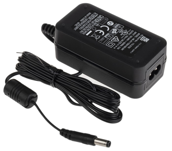 RS PRO 24W Plug-In AC/DC Adapter 15V dc Output, 1.6A Output