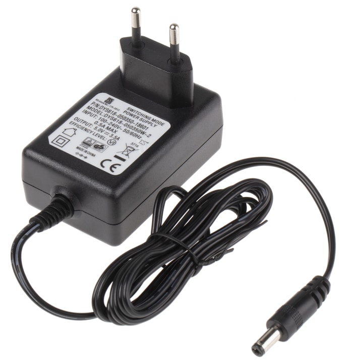 RS PRO 17.5W Plug In Power Supply 5V dc Output, 3.5A Output