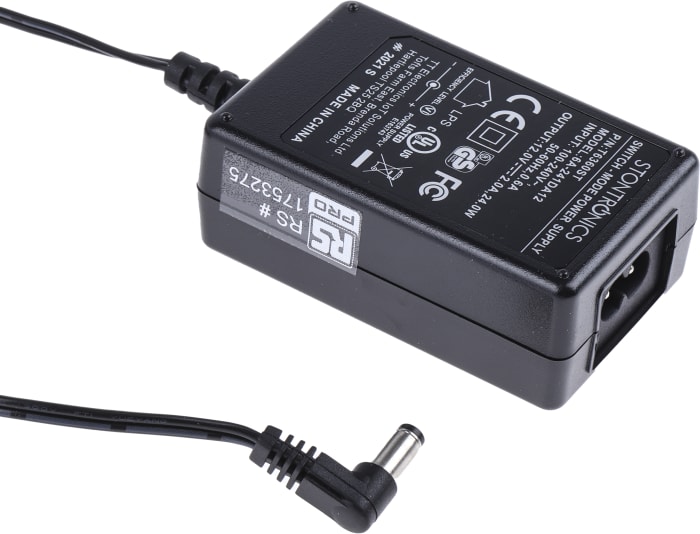 RS PRO 24W Plug-In AC/DC Adapter 12V dc Output, 0 → 2A Output