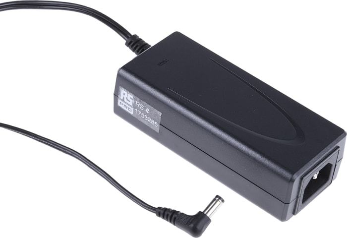 RS PRO 60W Plug-In AC/DC Adapter 12V dc Output, 5A Output