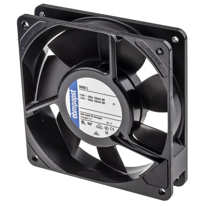 Sleeve bearing axial fan,100cu.m/h115Vac