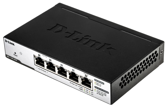 Ano 5portový Stolní 1000Mbit/s Gigabit D-Link Inteligentní