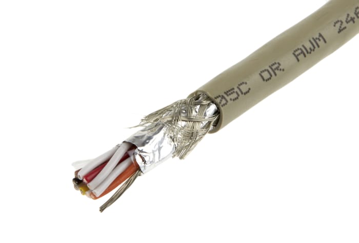 Câble de données Alpha Wire, 5 paires, 10x 0,23 mm², 24 AWG, Blindé, 100m