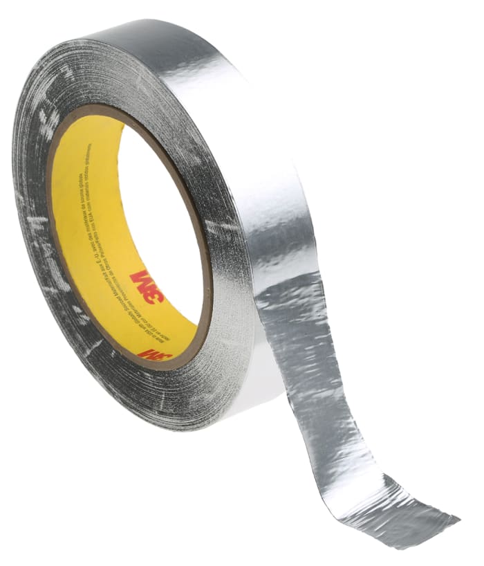 3M 425 25MM TAPE, ALUMINIUM FOIL, 55M X 25MM