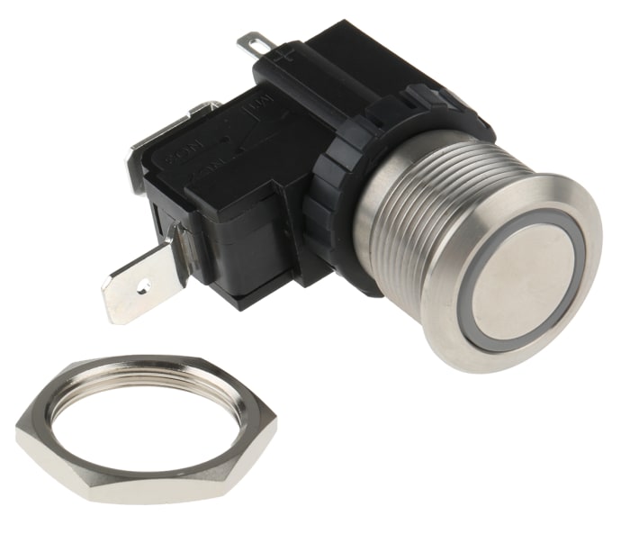 RS PRO RS PRO Illuminated Maintained Push Button Switch, Panel Mount