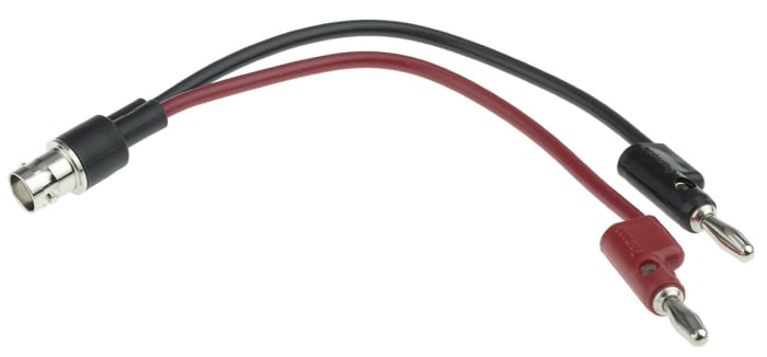 Zkušební vodič BNC, Černá, červená, délka kabelů: 210.69mm, PP