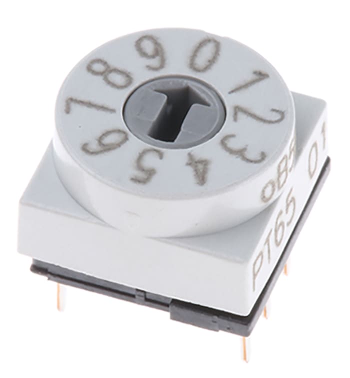 Hartmann 10 Way Through Hole DIP Switch, Screwdriver Actuator