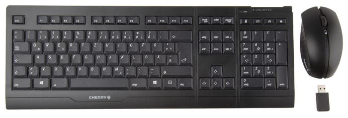 Cherry B.Unlimited 3.0 Wireless Keyboard and Mouse Set, QWERTZ, Black