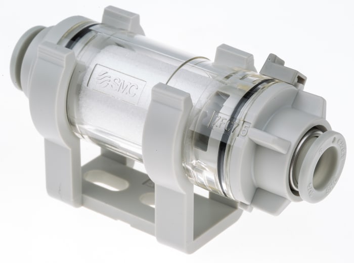 SMC Vacuum Filter - ZFC Series, 5μm, 8 Dia. mm Port Connection