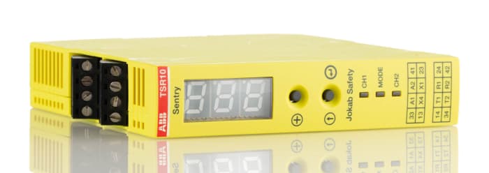 ABB Jokab Sentry TSR10 Time Delay Safety Relay, 24V dc, Dual-Channel, 4 Safety Contacts