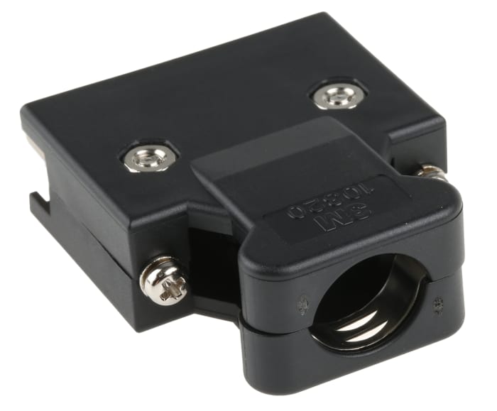 3M 103 Series Polymer D Sub Backshell, 20 Way, Strain Relief