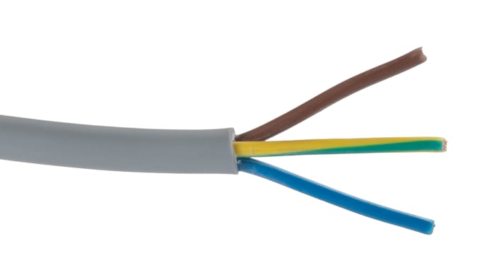 Câble de commande Belden C3GD, 3 x 1,5 mm², gaine en PVC, Gris, 50m
