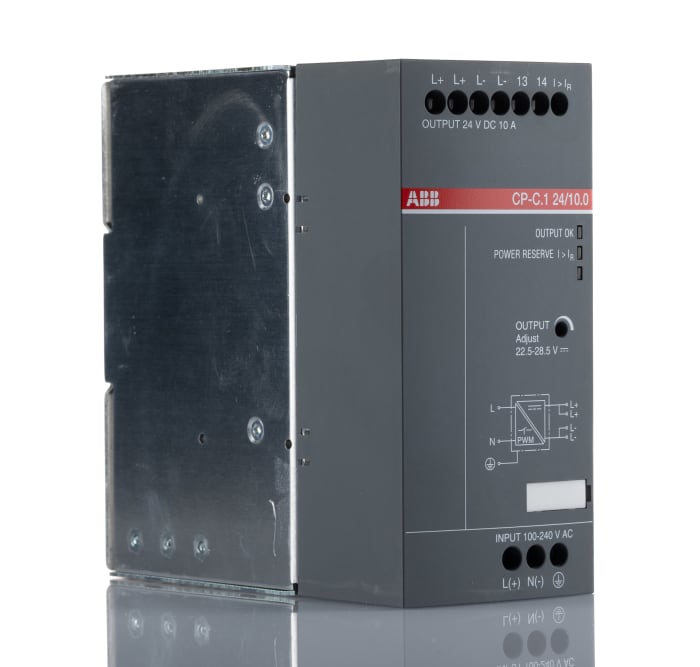 ABB CP-C.1 Switched Mode DIN Rail Power Supply, 85 → 264 V ac / 90 → 300V dc ac, dc Input, 24V dc dc