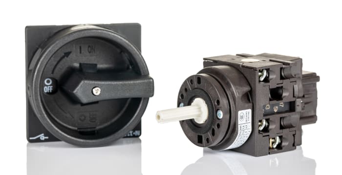 Eaton 3P Pole Flush Mount Isolator Switch - 20A Maximum Current, 5.5kW Power Rating, IP65