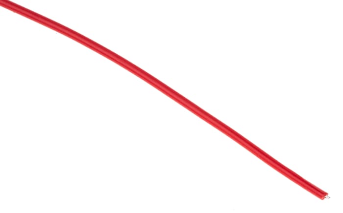 Alpha Wire Hook-up Wire TEFLON Series Red 0.09 mm² Hook Up Wire, 28 AWG, 7/0.13 mm, 30m, PTFE Insulation, 5852 RD005