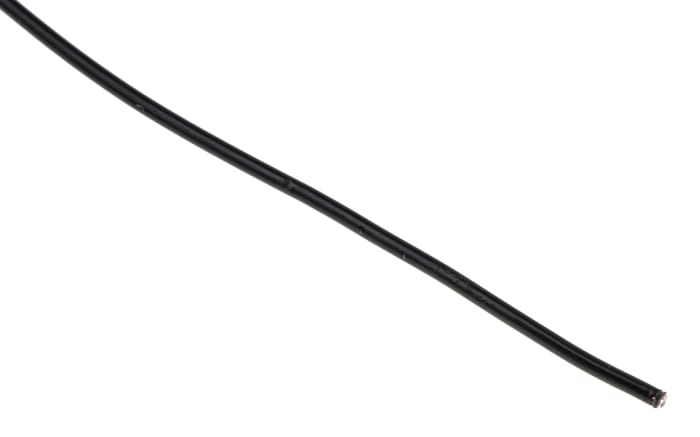 Alpha Wire Hook-up Wire TEFLON Series Black 0.14 mm² Hook Up Wire, 26 AWG, 7/0.16 mm, 30m, PTFE Insulation, 5853 BK005