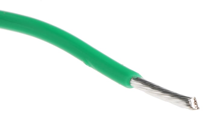 Alpha Wire Hook-up Wire TEFLON Series Green 0.62 mm² Hook Up Wire, 20 AWG, 19/0.20 mm, 30m, PTFE Insulation, 5856 GR005