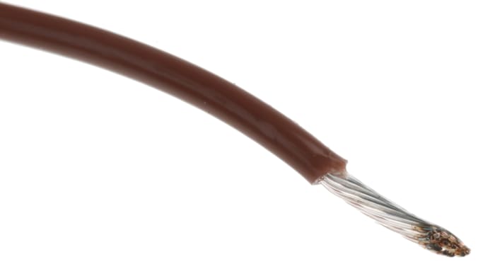 Zapojovací vodič plocha průřezu 0.62 mm², prameny vodičů: 19/0,20 mm pramen vodičů, Hnědá, 600 V 30m 20 AWG Alpha Wire
