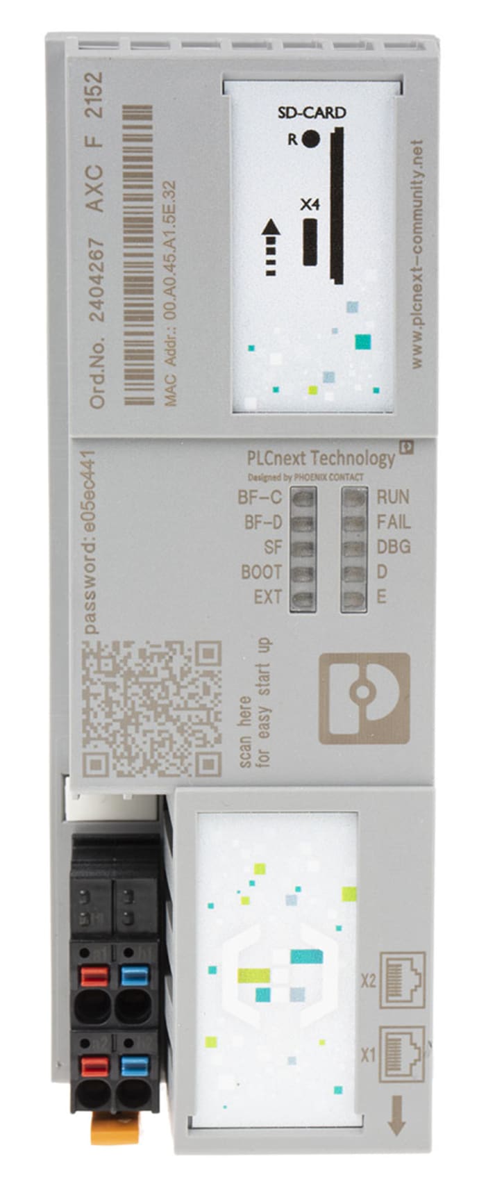 Phoenix Contact AXC F 2152 Series Controller for Use with Axioline F I/O, 24 V dc Supply