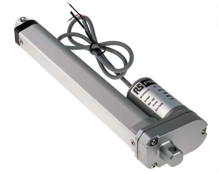 RS PRO RS PRO Micro Linear Actuator, 200mm, 24V dc, 500N, 14.6mm/s