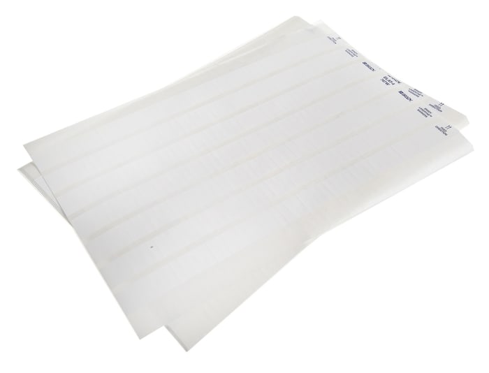 Brady White Label Sheet, Pack of 3150