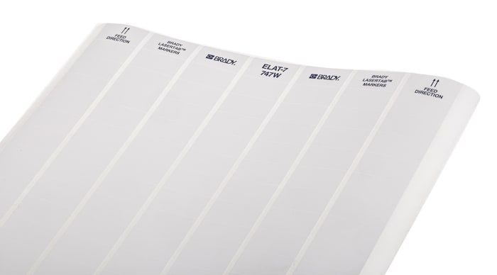 Brady White Label Sheet, Pack of 1400