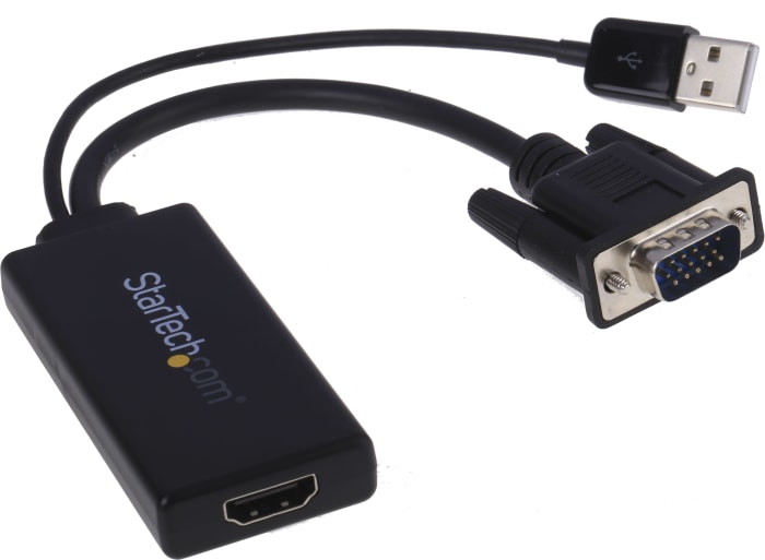 StarTech.com VGA to HDMI Video Converter, 260mm Length - 1920 x 1080 Maximum Resolution
