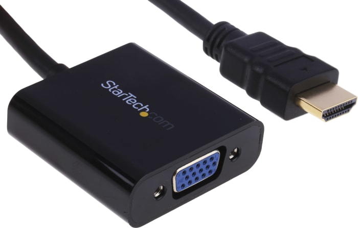 StarTech.com HDMI to VGA Adapter, 245mm Length - 1920 x 1080 Maximum Resolution