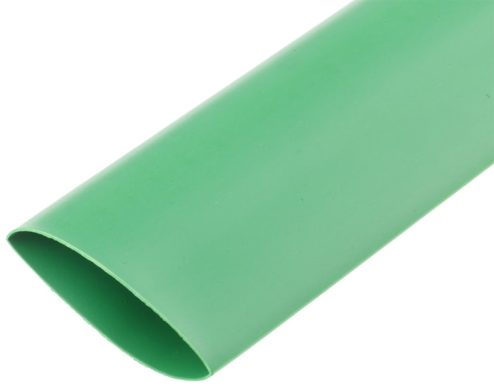 Gaine thermorétractable TE Connectivity, Dia. 18mm Vert rétreint 3:1, 1.2m