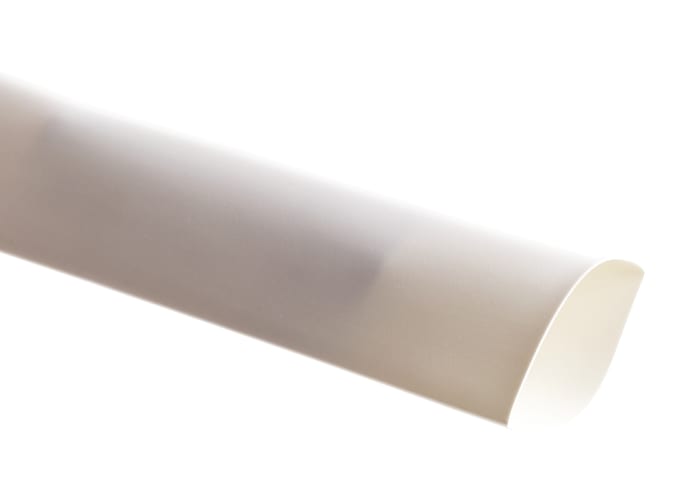 TE Connectivity Heat Shrink Tubing, White 18mm Sleeve Dia. x 1.2m Length 3:1 Ratio, RNF-3000 Series