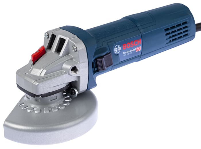 Amoladora angular Bosch GWS 9-115 S de 220 → 240V 450W, diámetro de disco 115mm, 11000rpm, conector UK