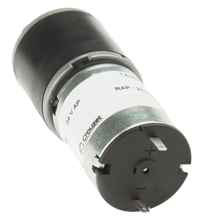 Motoréducteur CC Crouzet, 24 V c.c., 3 W, 1,5 tr/min, dia. de l'arbre 5mm