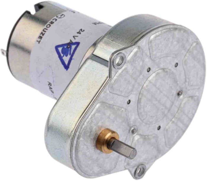 Crouzet Brushed Geared DC Geared Motor, 3 W, 24 V dc, 50 Ncm, 54 rpm, 4mm Shaft Diameter