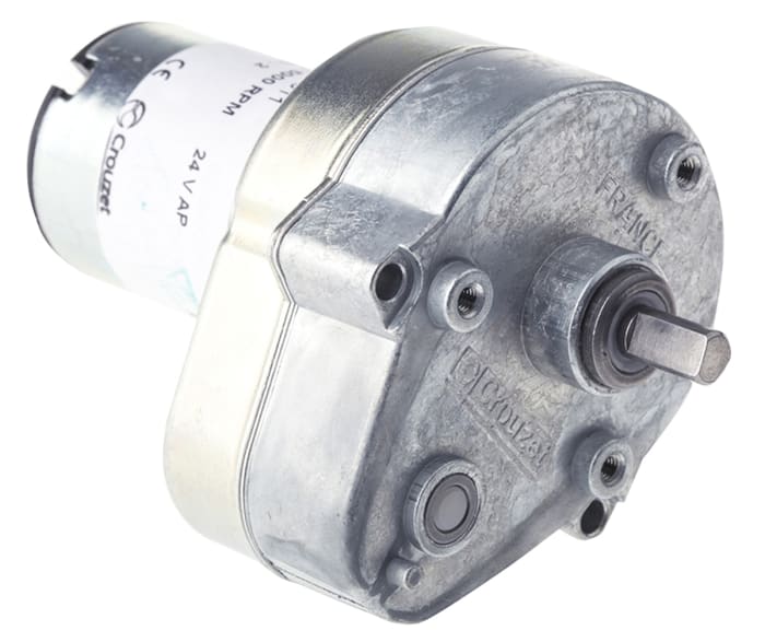 Crouzet Brushed Geared DC Geared Motor, 3 W, 24 V dc, 2 Nm, 108 rpm, 6mm Shaft Diameter