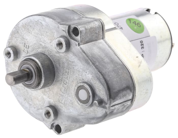 Crouzet Brushed Geared DC Geared Motor, 3 W, 24 V dc, 2 Nm, 13 rpm, 6mm Shaft Diameter