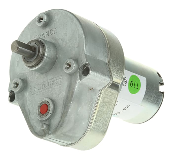 Crouzet Brushed Geared DC Geared Motor, 3 W, 24 V dc, 2 Nm, 7 rpm, 6mm Shaft Diameter