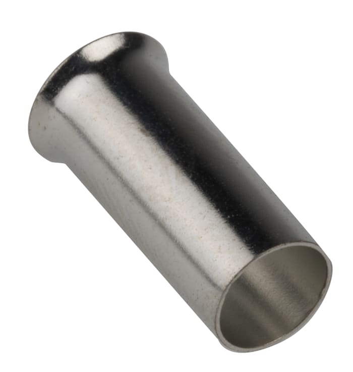 RS PRO Crimp Bootlace Ferrule, 12mm Pin Length, 2.3mm Pin Diameter, 2.5mm² Wire Size