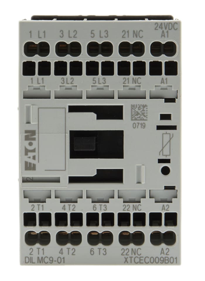 Contacteur Eaton, 3 pôles , 3NO, 12 A, 24 V c.c., 4 kW