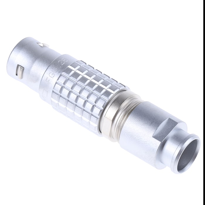 LEMO Circular Connector, 7 Contacts, Cable Mount, Plug, Male, IP50, 2B Series