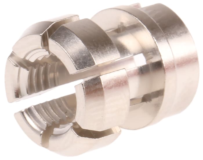 LEMO 2B Silver Brass Cable Grommet for 5.1 → 6mm Cable Dia. FGG.2B.762.DN