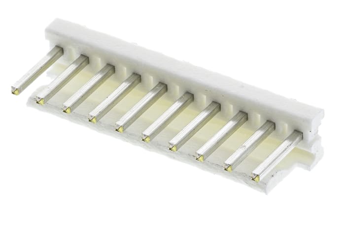 TE Connectivity MTA-156 Series Straight Through Hole Pin Header, 10 Contact(s), 3.96mm Pitch, 1 Row(s), Unshrouded